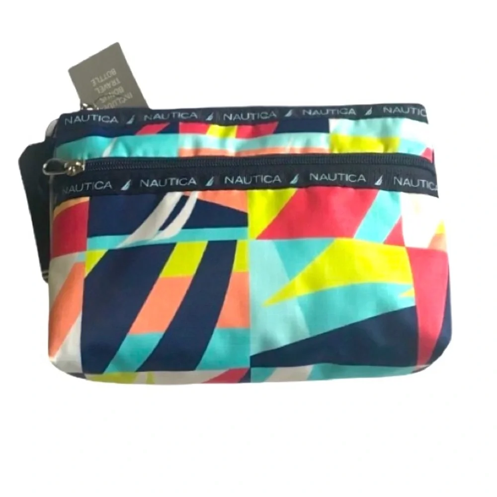 Nautica Makeup Bag/Travel Bottle